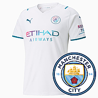 Футбольная игровая футболка манчестер белая Manchester city puma, Puma city