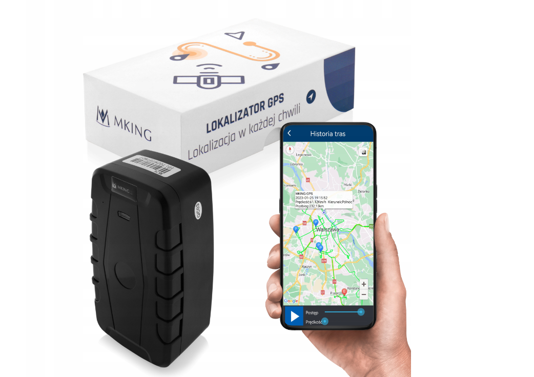GPS-трекер локатор GPS MK76 із вбудованим акумулятором ємністю 20000мАч