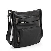 Мужская кожаная сумка мессенджер GA-1303-3md TARWA с карманом Черный NB, код: 6729697