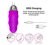 Вагінальне Вібруюче яйце Remote control vibrating egg Blue з дистанційним керуванням Flight of Fancy, фото 6