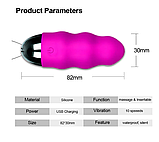 Вагінальне Вібруюче яйце Remote control vibrating egg Blue з дистанційним керуванням Flight of Fancy, фото 7