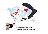 Масажер вібратор простати Remote Control Vibrator Anal Plug Flight of Fancy чорний 10 режимів вібрації, фото 7