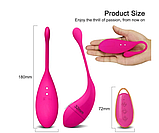 Віброяйце з пультом зміна режимів Love Egg Wireless Flight of Fancy рожеве, фото 3