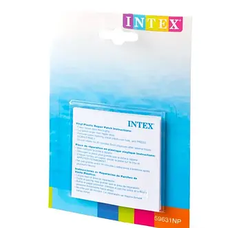 Ремкомплект для ремонту надувних виробів 6 шт (7 х 7 см) Intex 59631 для матраців та басейнів
