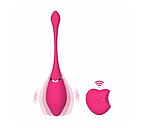 Віброяйце рожеве з пультом Flight of Fancy стимуляція точки G Bullet, фото 2