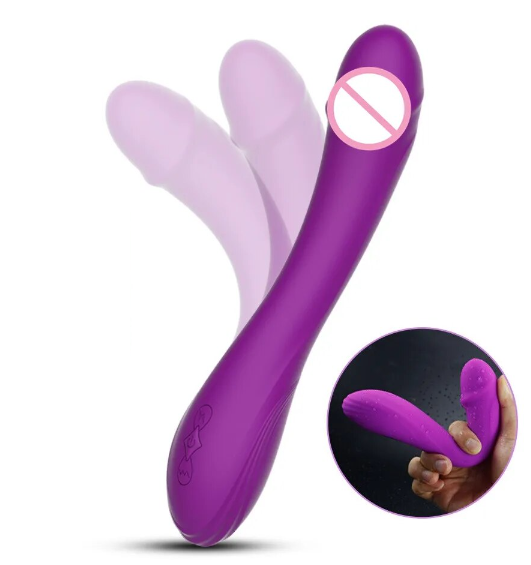 Вібратор вібромасажер ділдо Flight of Fancy фіолетовий VIVI KF39, фото 1