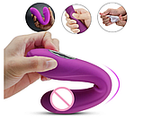 Вібратор вібромасажер ділдо Flight of Fancy фіолетовий VIVI KF39, фото 3