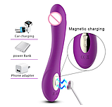 Вібратор вібромасажер ділдо Flight of Fancy фіолетовий VIVI KF39, фото 5