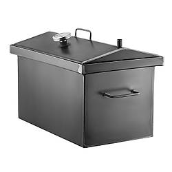 Гаряче копчення, сталь 2мм, 2 яруси і 3 гачки, з термометром, домашня коптильня