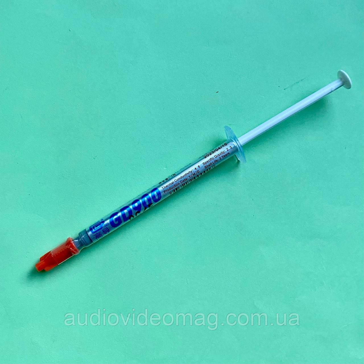 Термопаста (теплопровідна паста) GD900 (К/т > 4,8 W/m-k), вага 1 грам