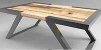 Кофейный журнальный стол в стиле LOFT (NS-464) IN, код: 6672064