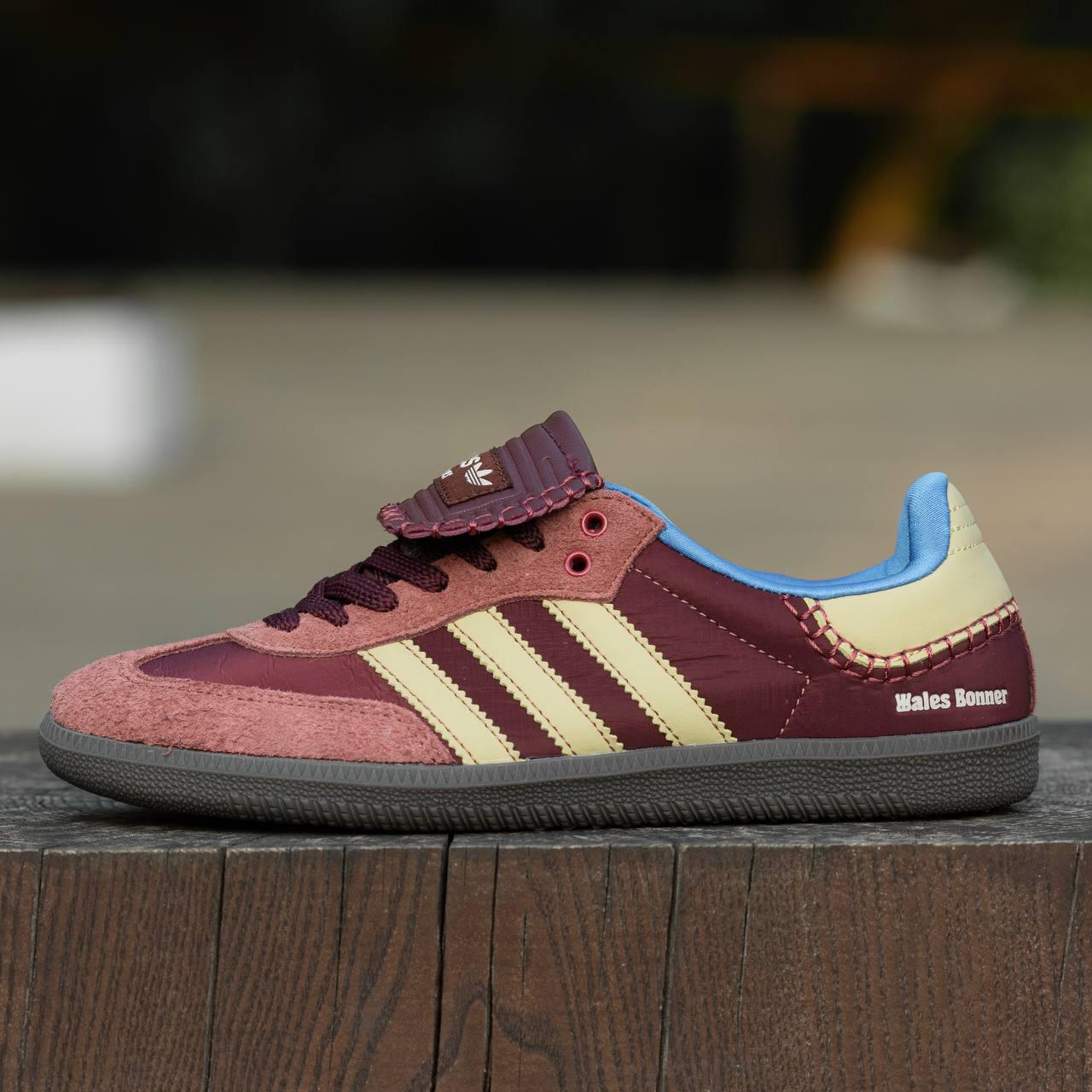 Жіночі кросівки ADIDAS SAMBA NYLON WALES BONNER FOX BROWN, фото 1