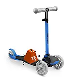 Самокат триколісний синій дитячий світлодіодний Loco Ricokids Польща 765105, фото 3