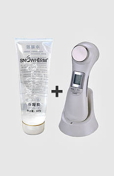 Косметологічний апарат 9901 + омолоджувальний гель з гіалуроновою кислотою та колагеном / комплект