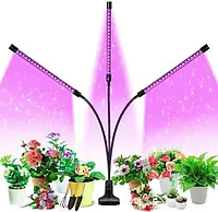 Фитолампа светодиодная для ускорения роста комнатных растений на 3 ветки с таймером (USB) ДТ