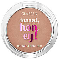 Бронзер для лица Claresa Tanned Honey! Bronze & Contour 13 Shimmery, 10 г