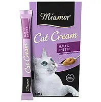Ласощі для котів Miamor Cat Snack Malt Kase Мальт-паста-крем з сиром