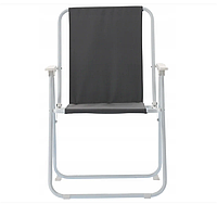 Туристический стул Garden Line LEZ99 серый Складной стул для отдыха Садовый стул раскладной 79 см