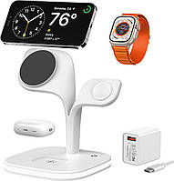 Зарядная станция для нескольких устройств Magsafe беспроводная зарядка для iPhone Apple Watch и AirPods