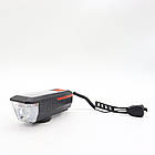 Велофара на сонячній батареї з дзвінком / Ліхтарик на велосипед / Акумуляторна фара на велосипед, фото 7