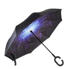 Парасолька автоматична RIAS Up-Brella Зоряне небо Black (3_04898)