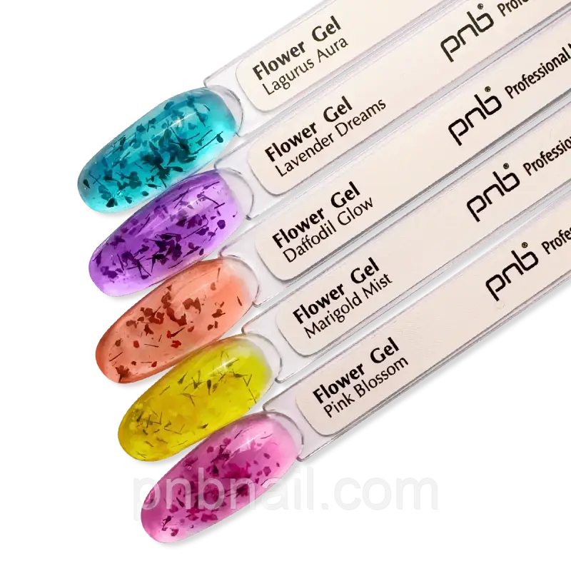 Flower Gel PNB –  моделюючий гель з сухоцвітами / 5 мл