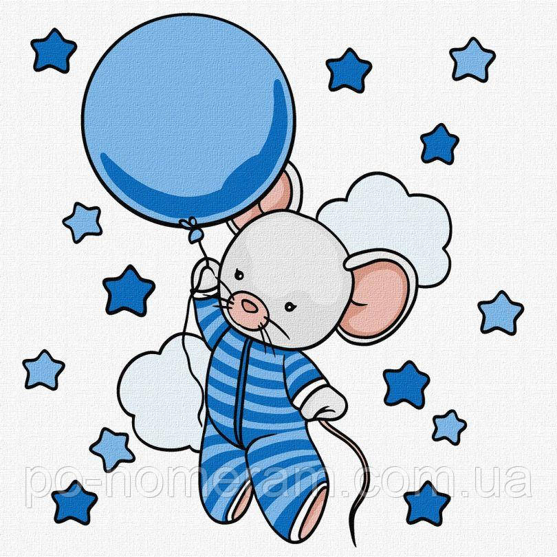 Новинка Картина за номерами Ідейка Подорож до зірок ©tanya_bonya (KHO6129) 25 х 25 см, фото 1