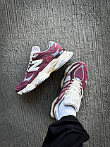 Чоловічі Кросівки New Balance 9060 Washed Burgundy Beige / Нью Беланс 9060 Уошт Бордові з Бежовим, фото 6