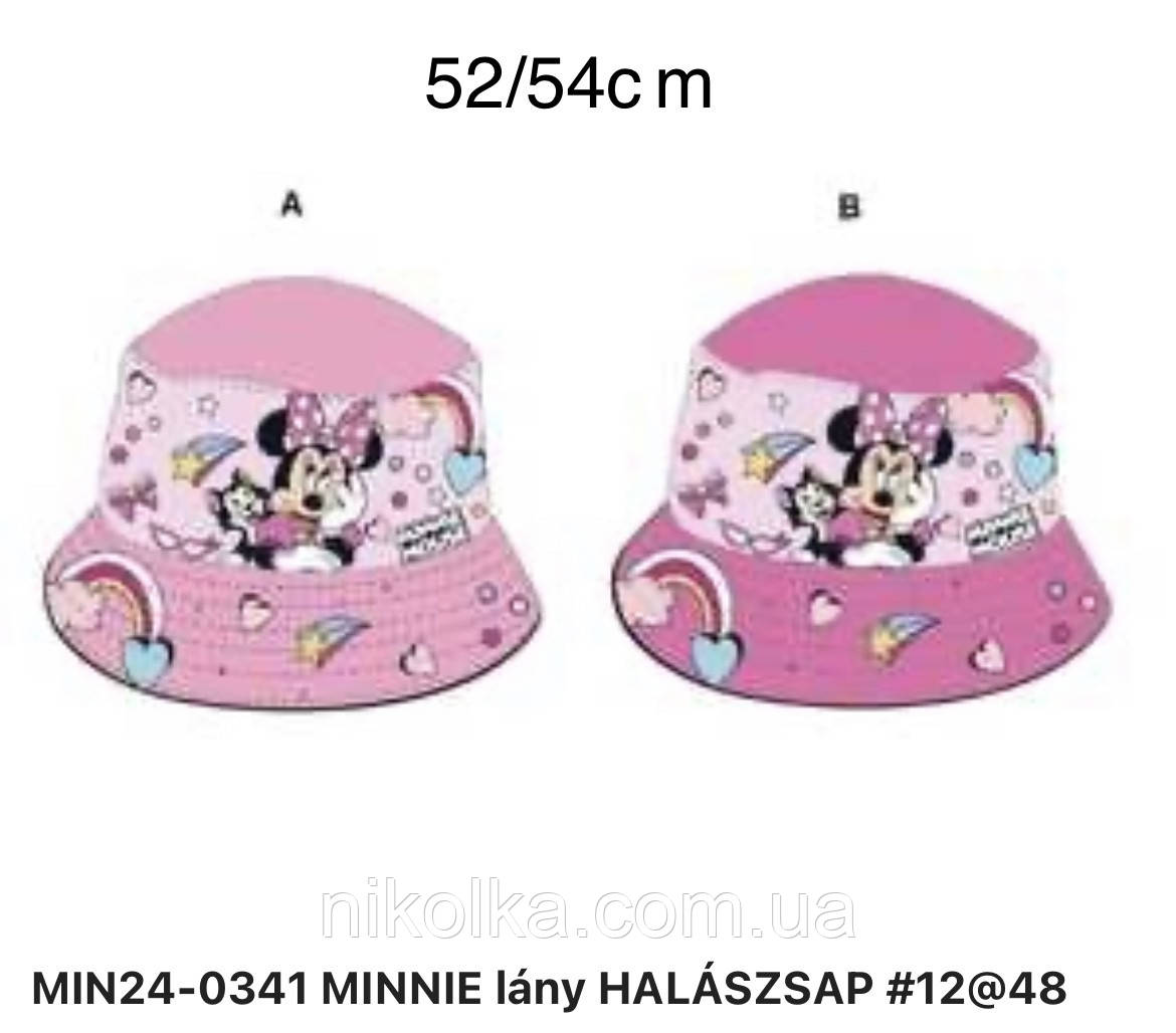 Панамки для дівчаток оптом, Disney, 52-54 рр., арт. MIN24-0341