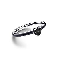 Серебряное кольцо Pandora Пандора Me Черное сердце 193088C01