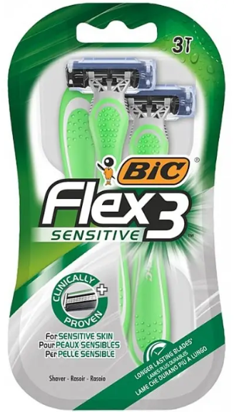 Станки для гоління одноразові "BIC Flex 3 Sensitive" (3шт.)