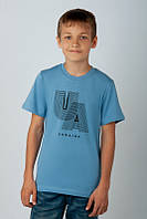 Дитяча патріотична футболка для хлопчиків 134-164см з різними принтами UKRAINЕ
