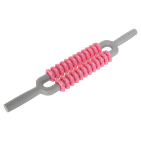 24 роликовий масажер-палиця SP-Sport Massager Bar FI-6199 з ручками 54 см.Рожевий