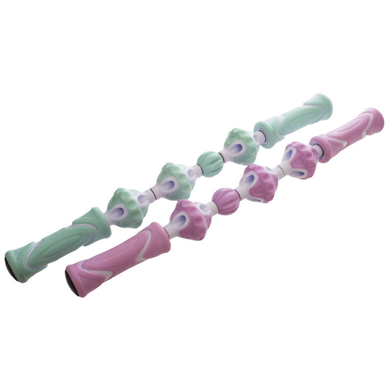 Чотирьох роликовий масажер-палиця SP-Sport Massager Bar FHAVK FI-1483 з ручками 47 см. Фіолетовий
