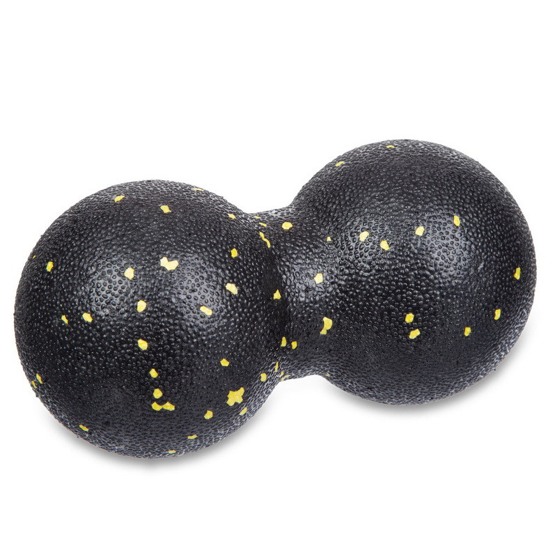 Подвійний кінезіологічний масажний TPR м'яч Duoball SP-Sport FI-1729 для самомасажу 16x5см.