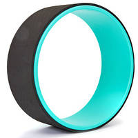 Колесо для йоги Record Fit Wheel Yoga 32х13 см для розтяжки м'ятний-чорний