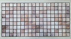 Декоративна стінова ПВХ  панель Мозаїка бежева  розмір 960х480х4