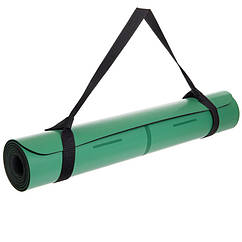 Килимок для йоги Record 183x68x0,5см для занять фітнесом та йогою з розміткою