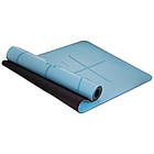 Килимок для йоги Record 183x68x0,5см для занять фітнесом та йогою з розміткою, фото 8