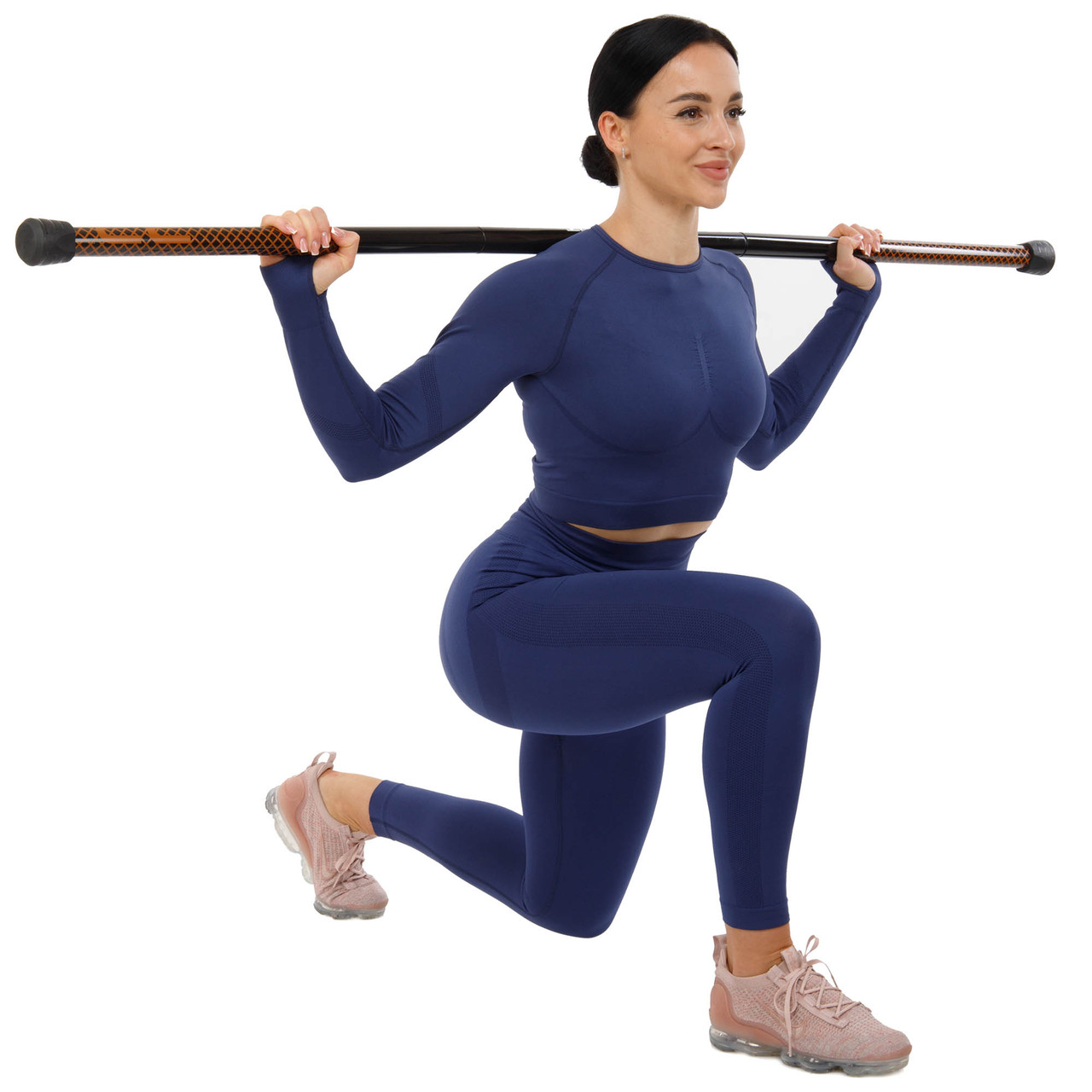 Палиця гімнастична для фітнесу складна  3-х секційна Бодібар Body Bar