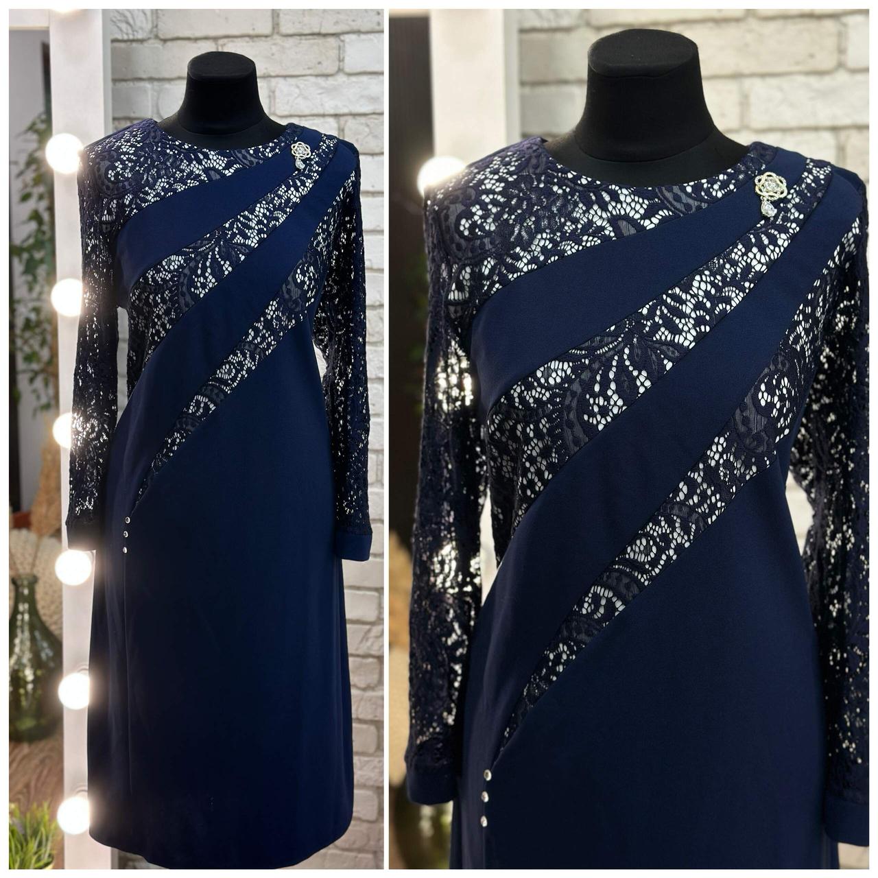 Стильна жіноча сукня, тканина "Креп Дайвінг" розмір 54