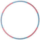 Обруч масажний хула-хуп тренажер Hula Hoop CIMA розбірний 8 секційний рожевий з блакитним, фото 3