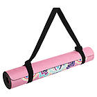 Килимок для йоги замшевий Record 183x61x0,3см з принтом Потрійний Оберіг, фото 5