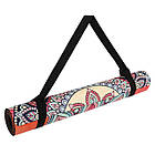 Килимок для йоги замшевий Record 183x61x0,3см двошаровий з принтом Мандала, фото 5