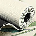 Килимок для йоги лляний Record 183x61x0,3 см з барвистим квітковим принтом, фото 2