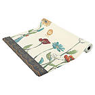 Килимок для йоги лляний Record 183x61x0,3 см з барвистим квітковим принтом, фото 5