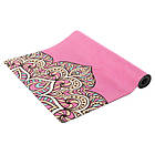 Килимок для йоги замшевий Record 183x61x0,3см компактний з фіксуючим ременем у комплекті, фото 5