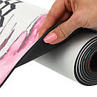 Килимок для йоги замшевий антиковзаючий Record 183x61x0,3см з принтом чакри, фото 5