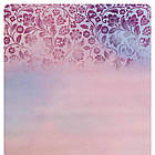 Килимок для йоги замшевий антиковзаючий Record 183x61x0,3см з ніжним квітковим принтом, фото 4