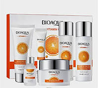 Набір для догляду за обличчям, зволожуючий, Bioaqua Vitamin C Set, з вітаміном С, 6 засобів